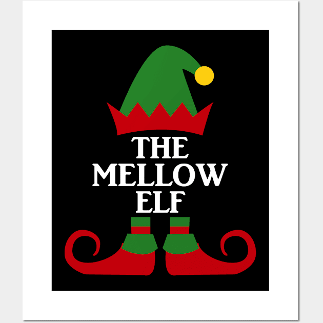 The Mellow Elf Matching family Christmas Wall Art by creativeKh